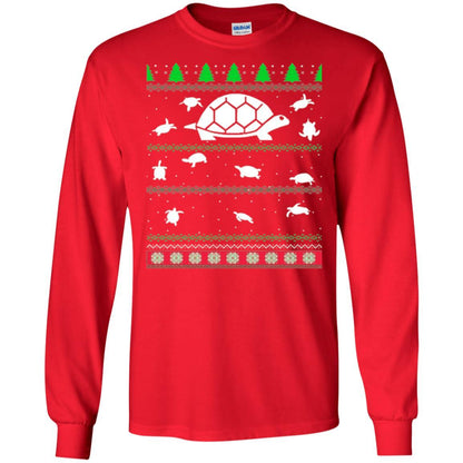 Christmas T-shirt Turtle Lover Merry Christmas Red