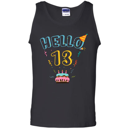 Hello 13 Thirteen Years Old 13th 2005s Birthday Gift Shirt Black
