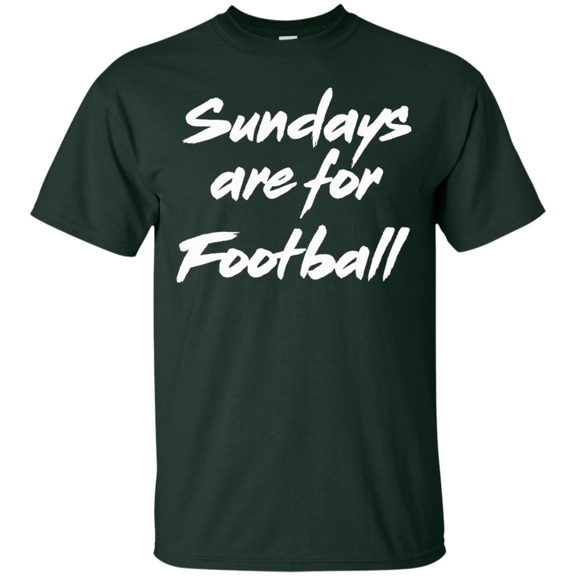 Football Lover T-shirt Sundays Are For Football Forest Green