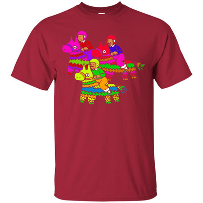 Cinco De Derby Pinata Jockeys Horse Race T-shirt Cardinal