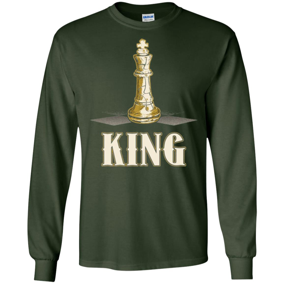 King Chess Piece Chess Player T-shirt Forest Green