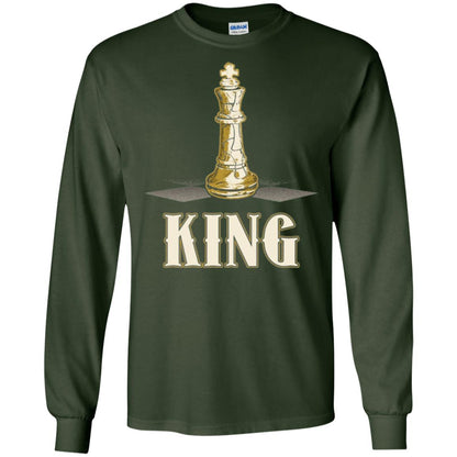 King Chess Piece Chess Player T-shirt Forest Green