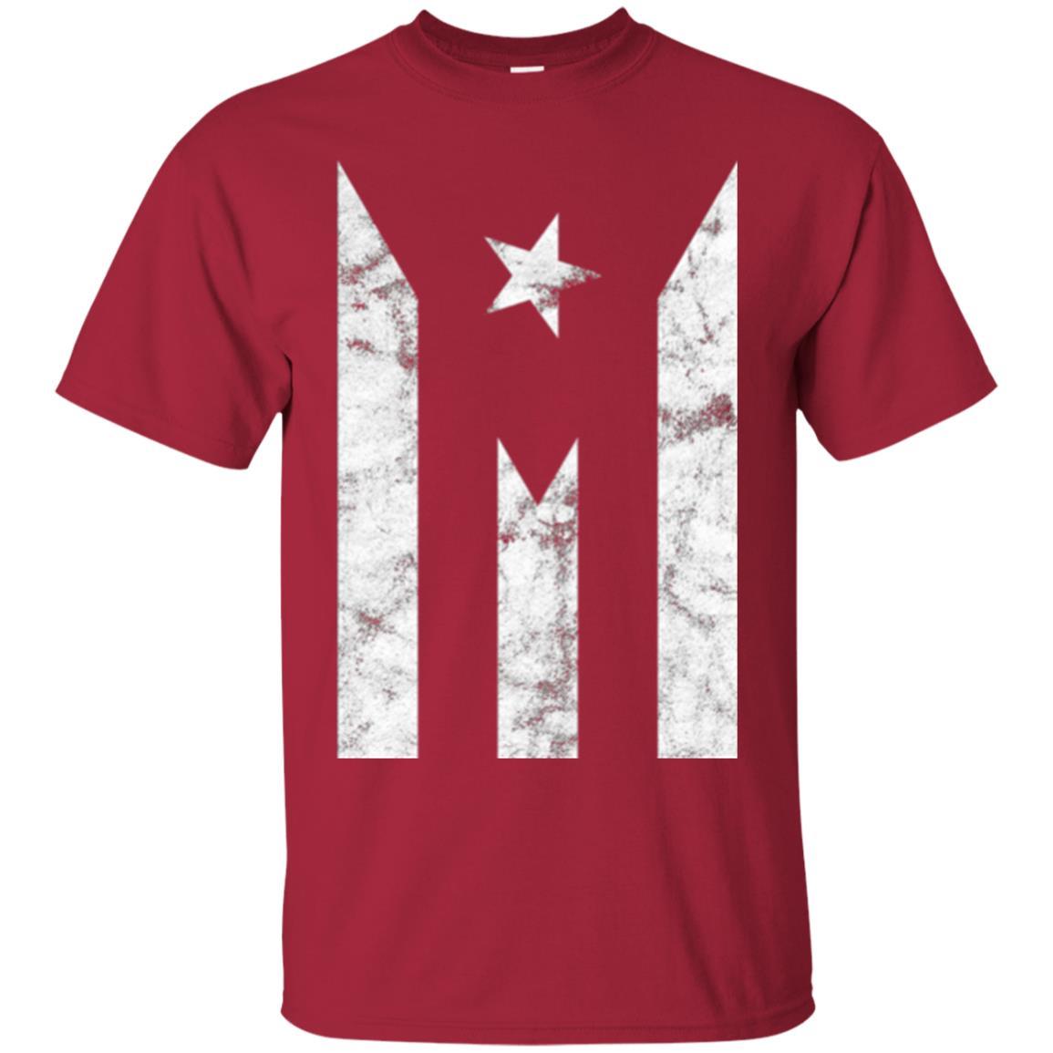 Boricua T-shirt Puerto Rico Black Flag T-shirt Cardinal
