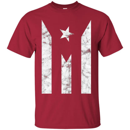 Boricua T-shirt Puerto Rico Black Flag T-shirt Cardinal
