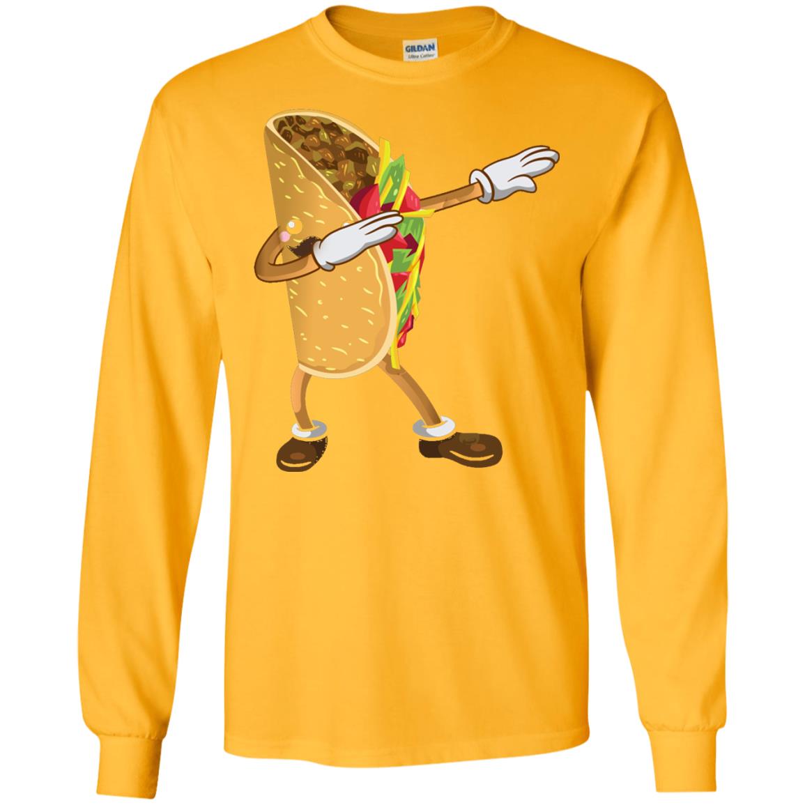 Dabbing Taco Shirt Funny Cinco De Mayo 2018 Gold