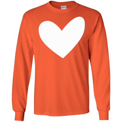 All About Heart T-shirt Cute Heart For Valentine Orange