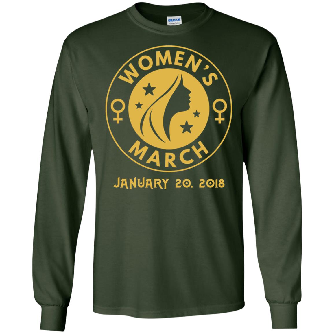 Women_s Right T-shirt Women_s March January 20th 2018 Protest Forest Green