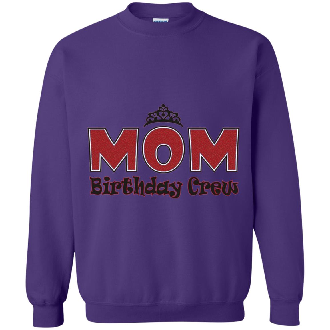 Mom Birthday Crew T-shirt Birthday Party Purple