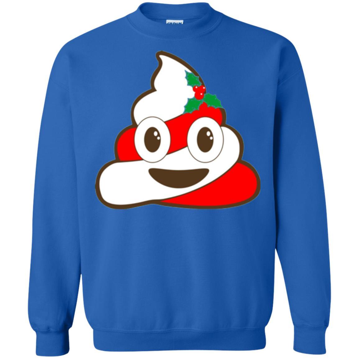 Funny Christmas T-shirt Poop Emojis Christmas Royal