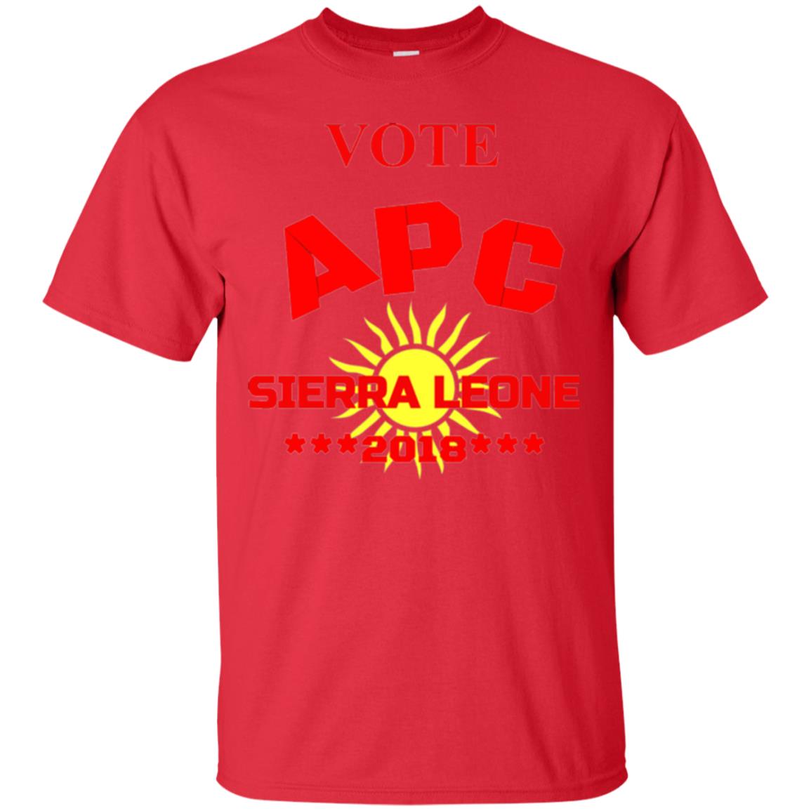 Political Sierra Leone T-shirt Vote Apc Sierra Leone 2018 Red