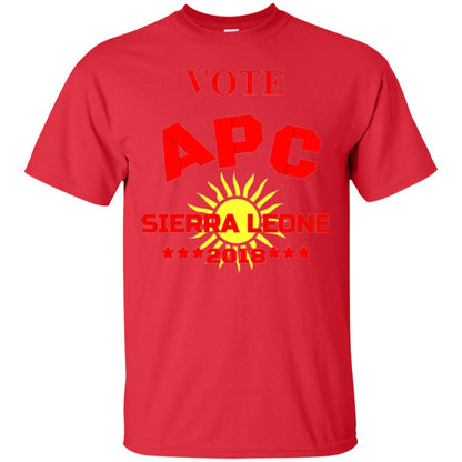 Political Sierra Leone T-shirt Vote Apc Sierra Leone 2018 Red