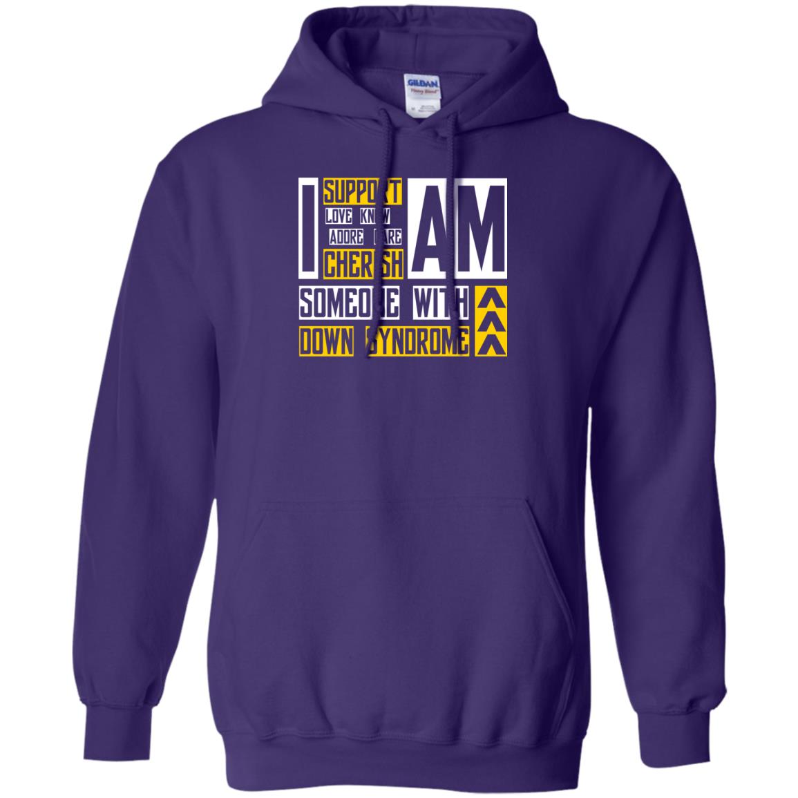 I Am Someone With Down Syndrome Gift Shirt For Down Syndrome Awareness T-shirt Purple