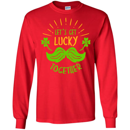 Saint Patrick's Day T-shirt Let's Get Lucky Together Red
