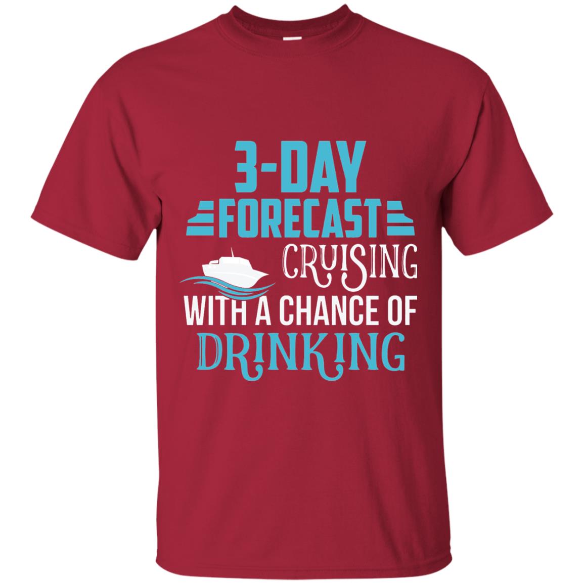 Funny Cruise T-shirt Forecast Cruising With A Chance Cardinal