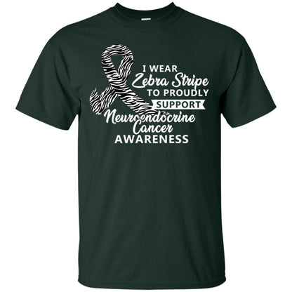 I Wear Zebra Stripe To Proudly Support Neuroendocrine Cancer Awareness Shirt Forest