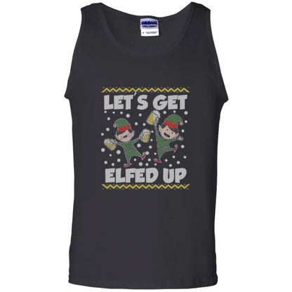 Christmas T-shirt Let's Get Elfed Up Black