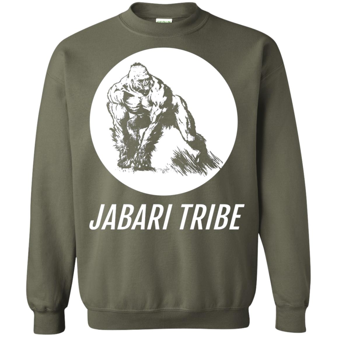 Jabari Tribe White Gorilla T-shirt Military Green