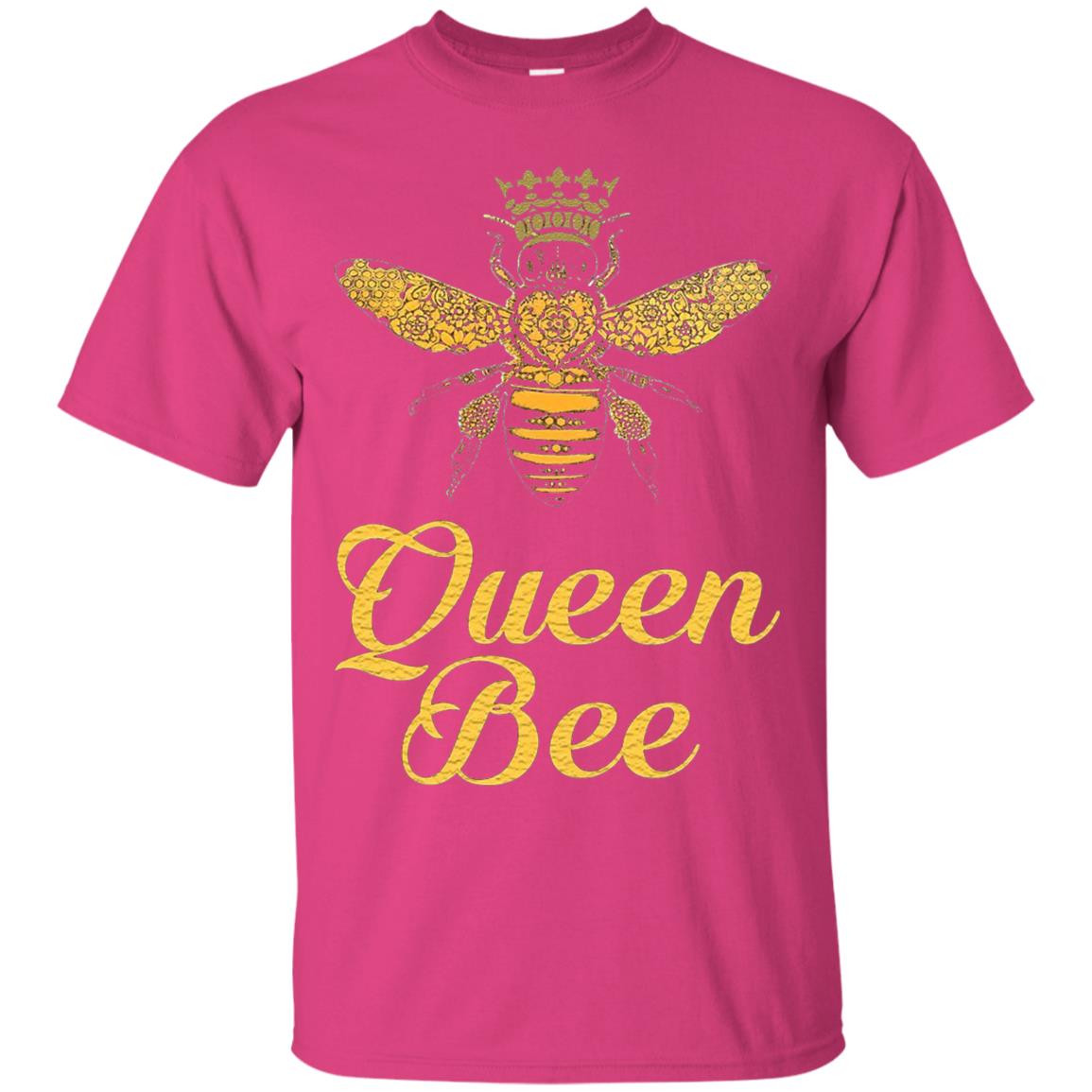 Bee Lover T-shirt Queen Bee Crown T-shirt Heliconia