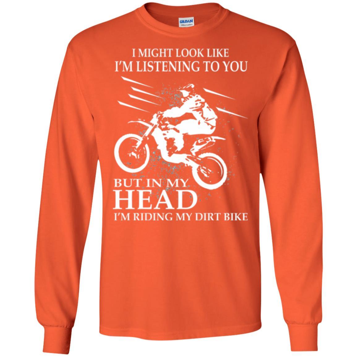 Motocross T-shirt I'm Riding My Dirt Bike Orange