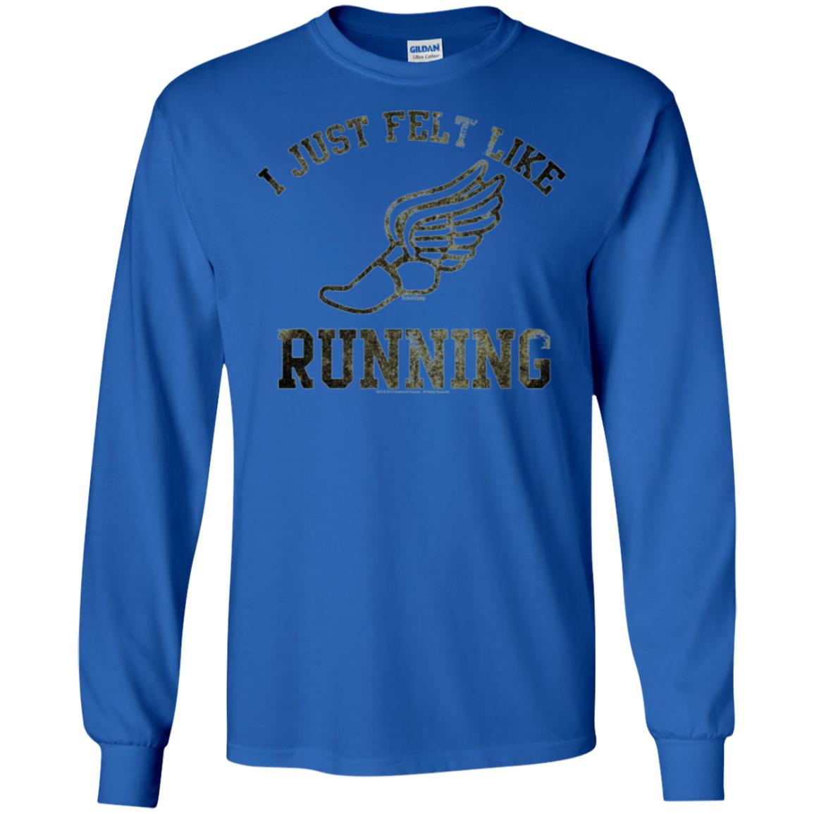Movie T-shirt I Just Felt Like Running Royal