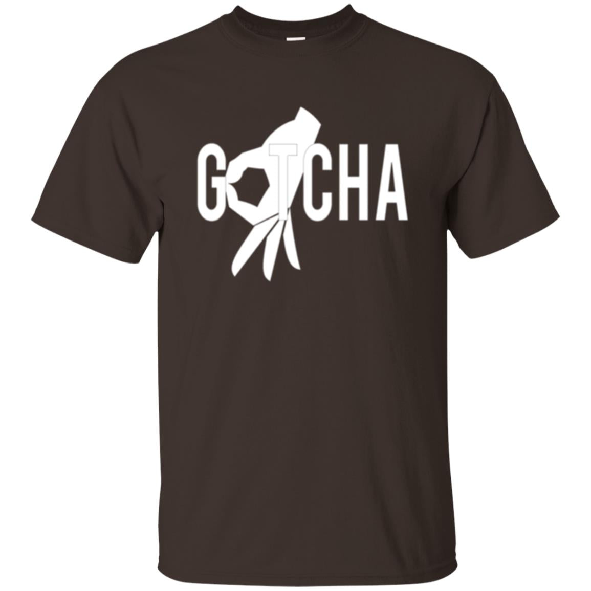Gotcha Finger Circle Game T-shirt Dark Chocolate