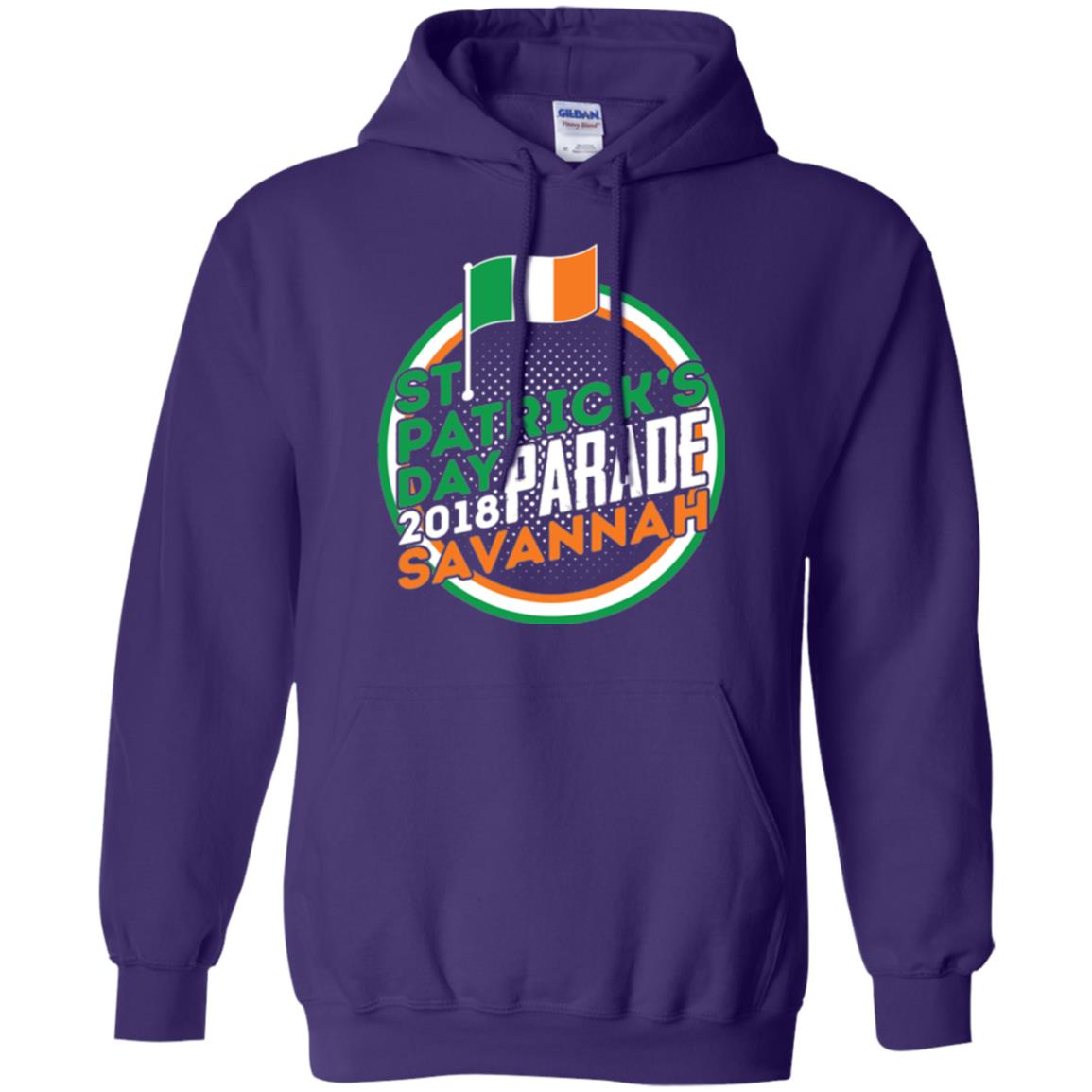 Parade Savannah 2018 Ireland Flag St. Patrick_s Day T-shirt Purple