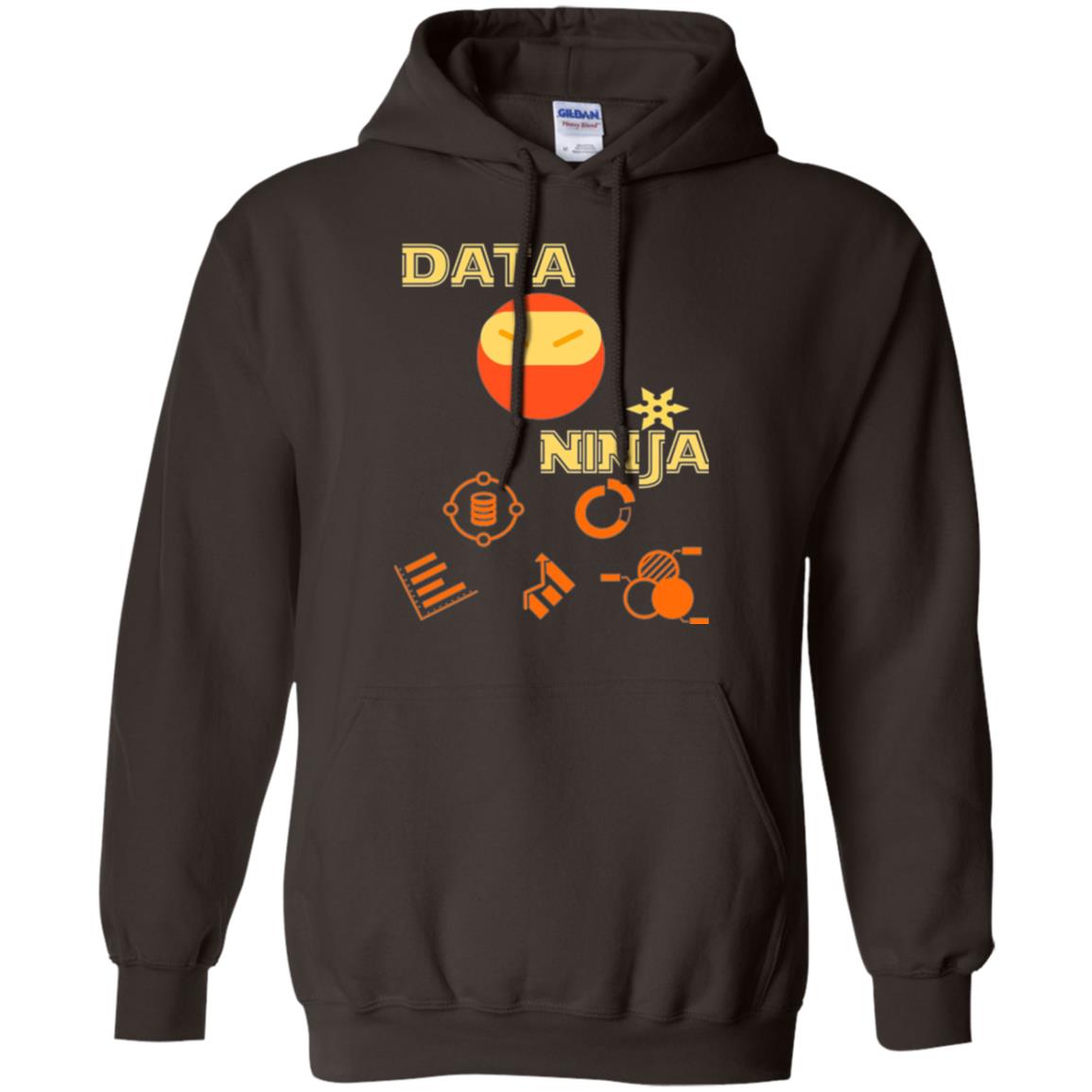 Data Ninja T-shirt Dark Chocolate