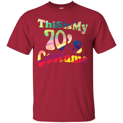 70s Halloween Costume 70s T-shirt For Women Men Girls Cardinal