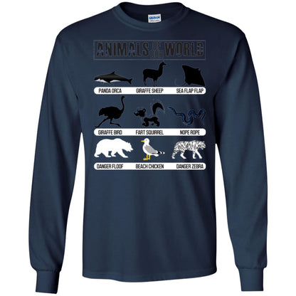 Save Animals Of Our World T-shirt Navy