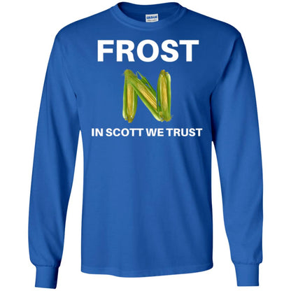 Frost Scott We Trust Nebraska Football Coach T-shirt Royal