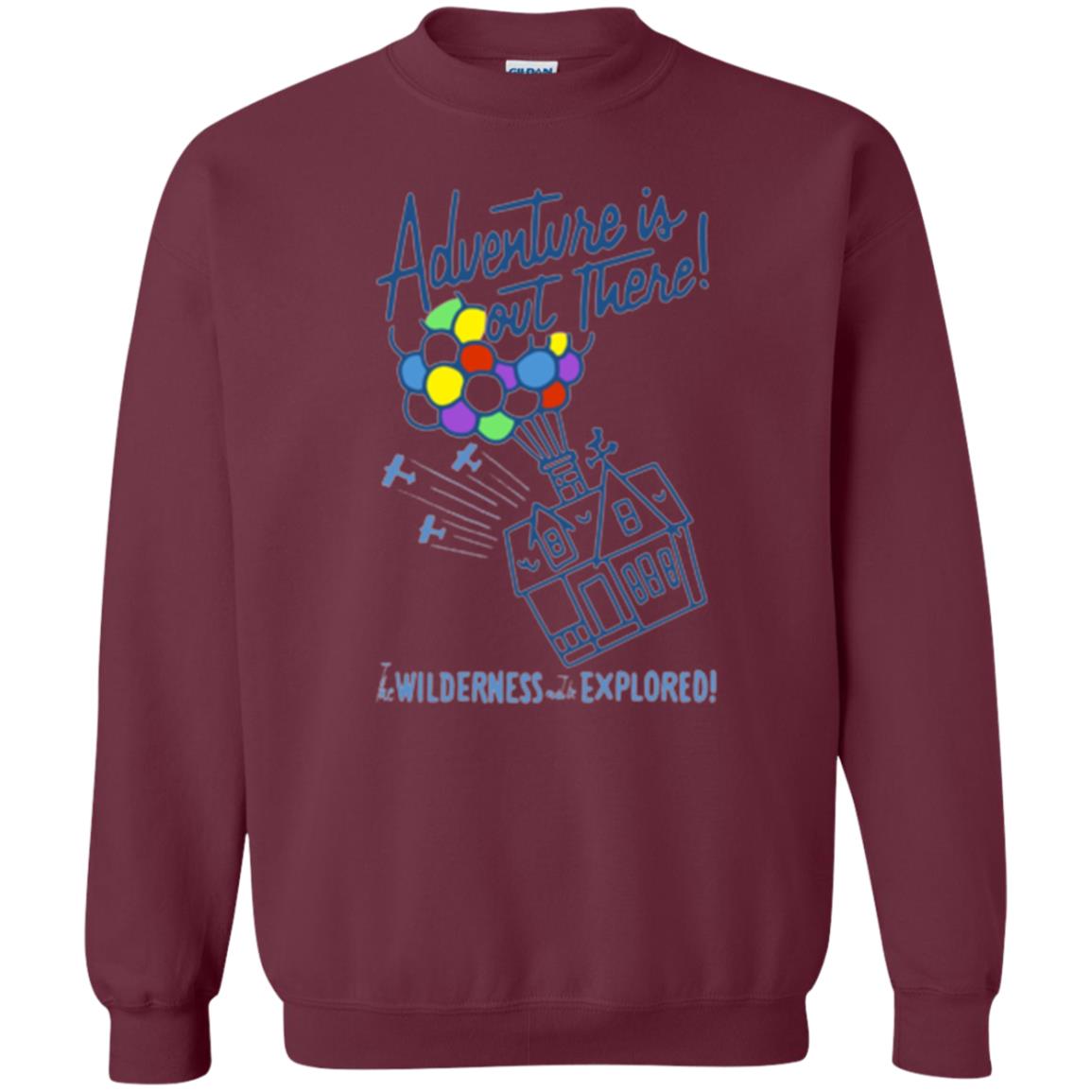 Adventure Is Out There T-shirt Maroon