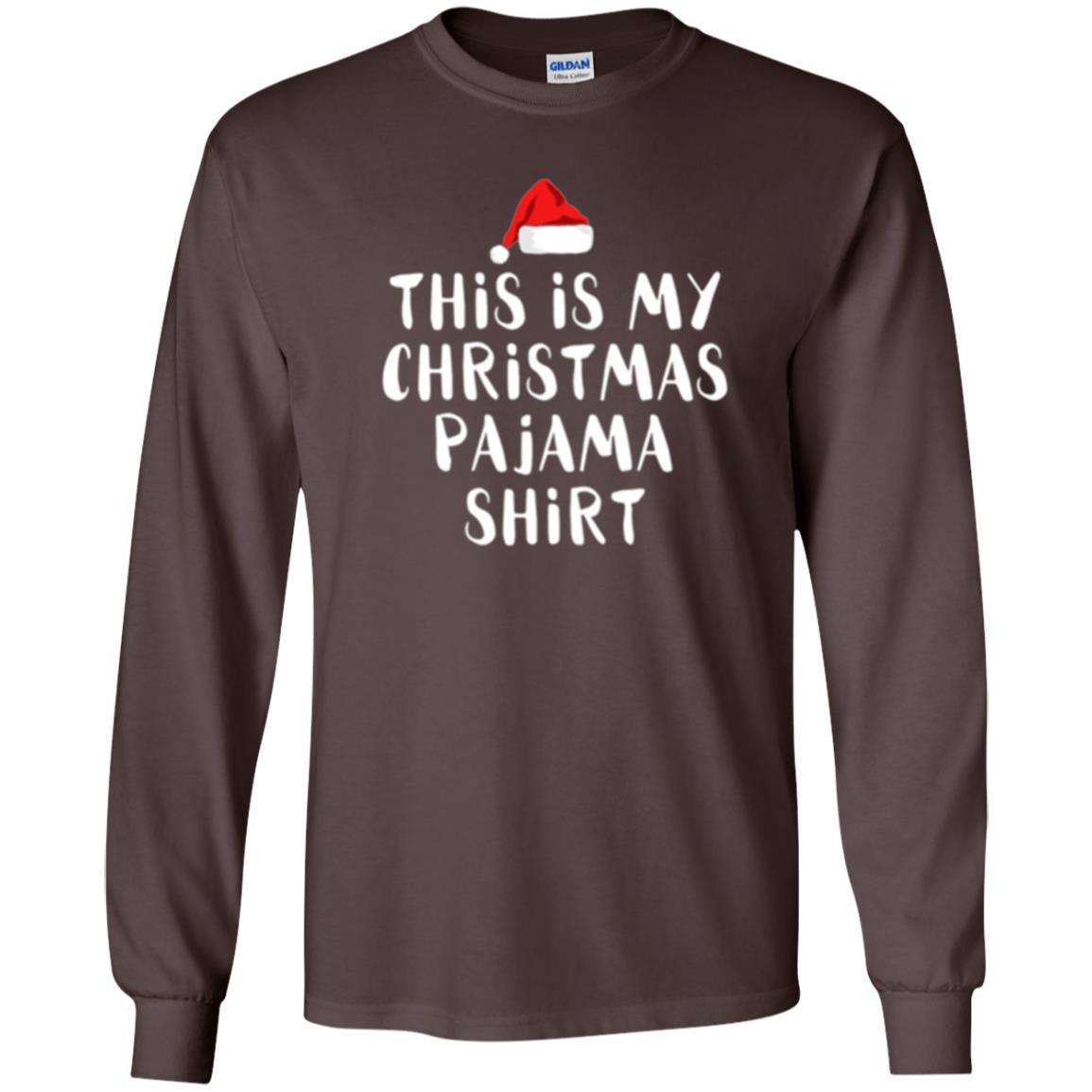 Christmas T-shirt This Is My Christmas Pajama Dark Chocolate