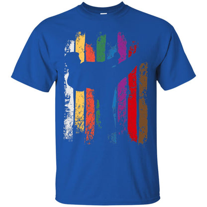 Karate Belt Colors Silhouette T-shirt Royal