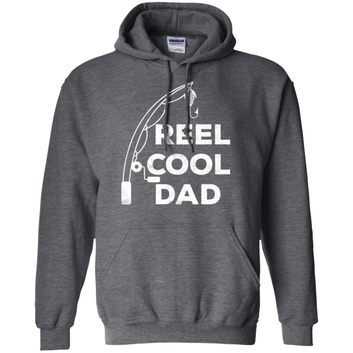 Fisherman T-shirt Reel Cool Dad Dark Heather