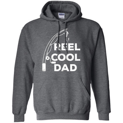 Fisherman T-shirt Reel Cool Dad Dark Heather