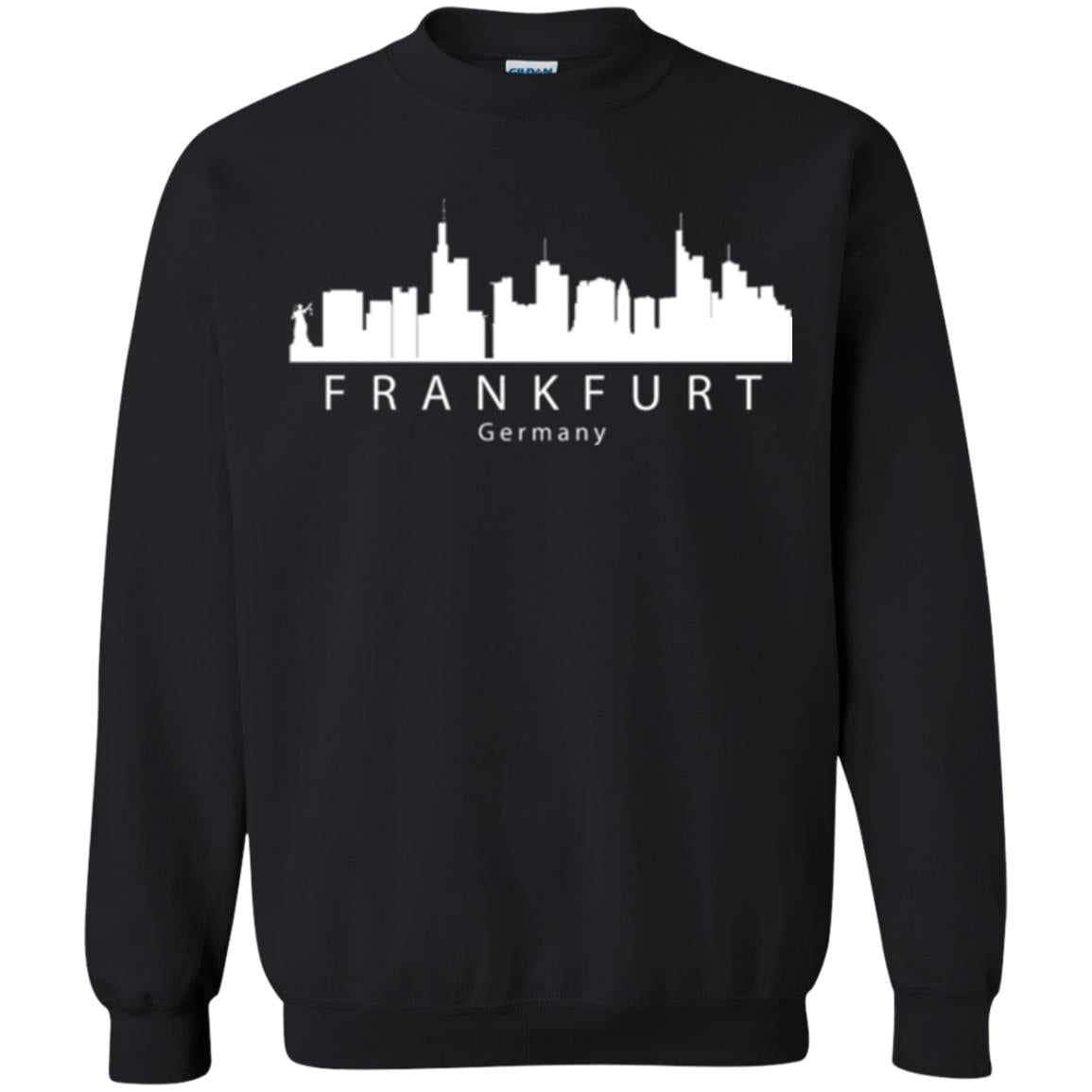 Frankfurt Germany Skyline T-shirt Black