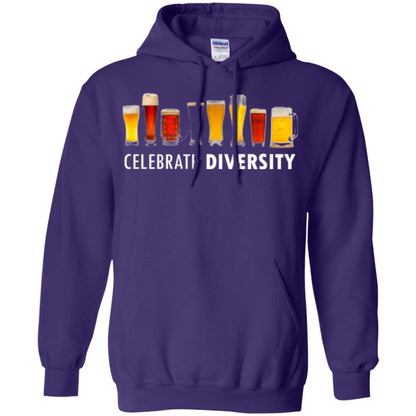 Beer Lovers T-shirt Celebrate Diversity Purple
