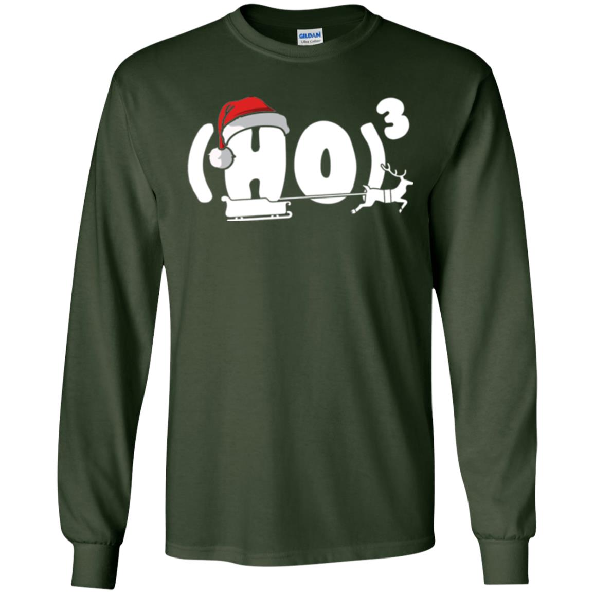 Christmas T-shirt Ho Ho Ho Forest Green