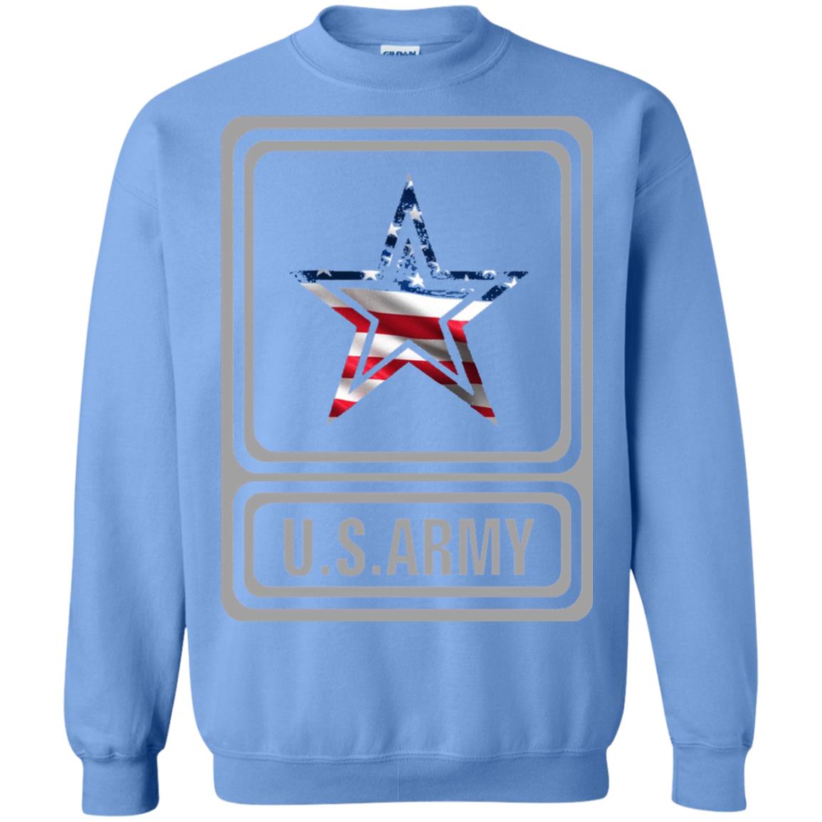 United States Army Original Us Flag T-shirt Carolina Blue