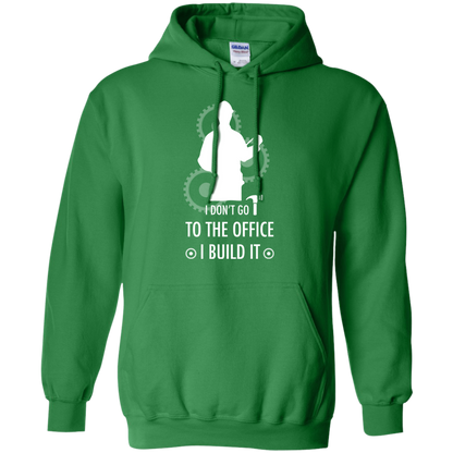 Engineer T-shirt I Don't Go To The Office I Build It Irish Green