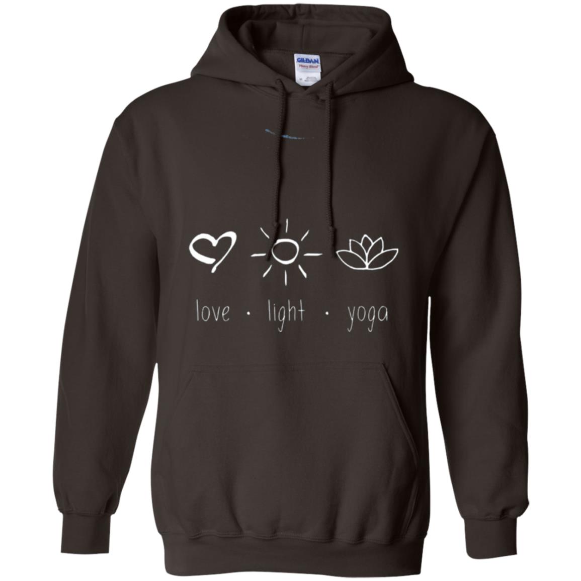 Yoga Lovers T-shirt Love Light Yoga Dark Chocolate
