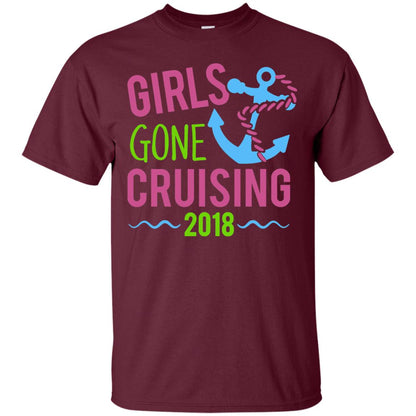 Girls Gone Cruising Girls Trip Cruise T-shirt Maroon