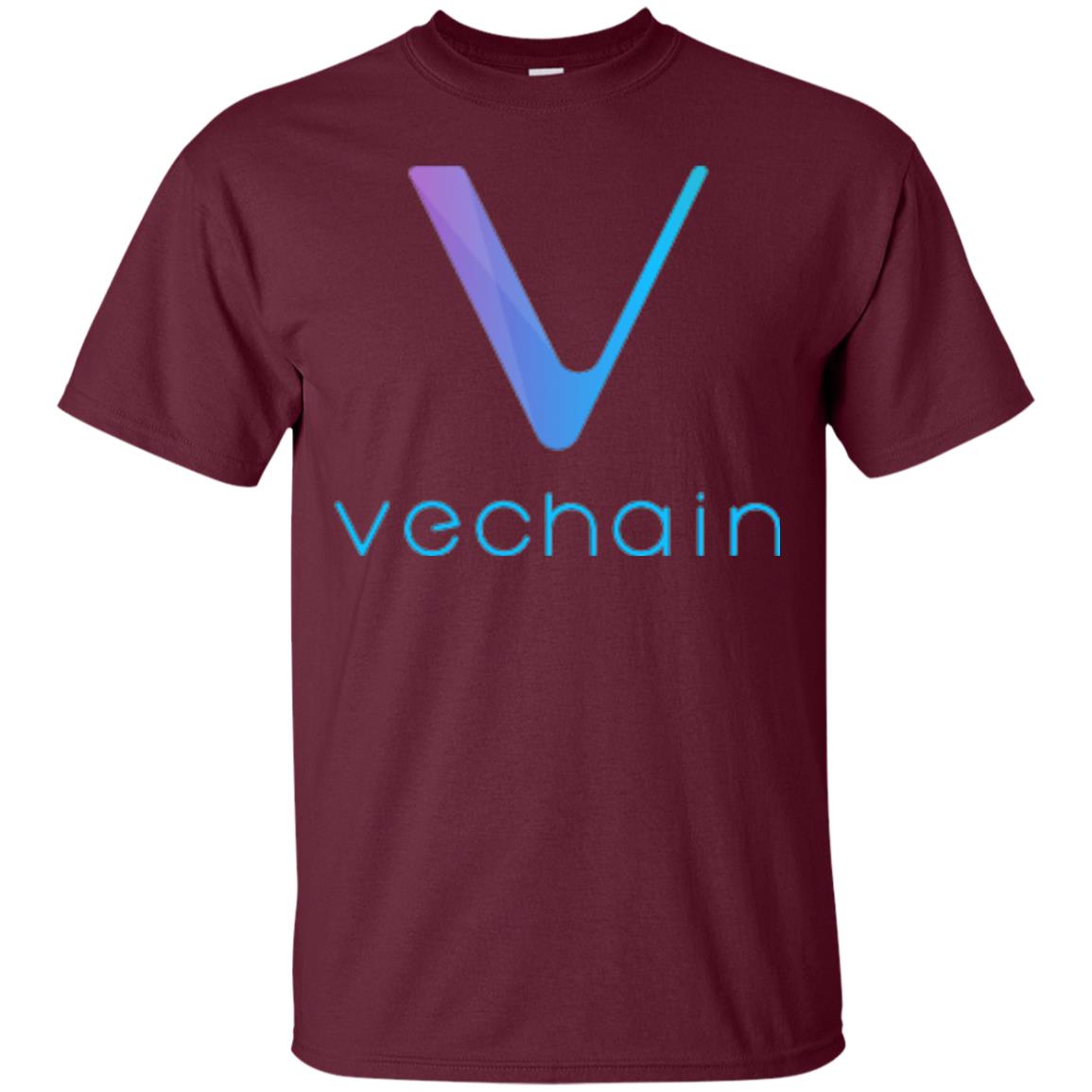 Vechain Ven Cryptocurrency Blockchain T-shirt Maroon