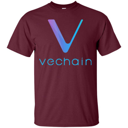 Vechain Ven Cryptocurrency Blockchain T-shirt Maroon