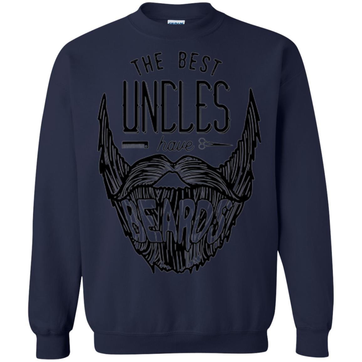 Funny Uncle T-shirt The Best Uncles Have Beards Navy
