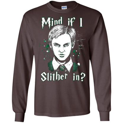 Mind If I Slither In Slytherin House Harry Potter Shirt Dark Chocolate
