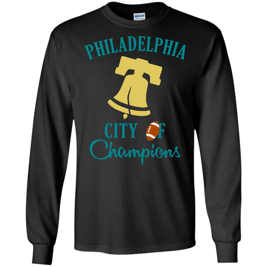 Football Lover T-shirt Philadelphia City Of Champion Black