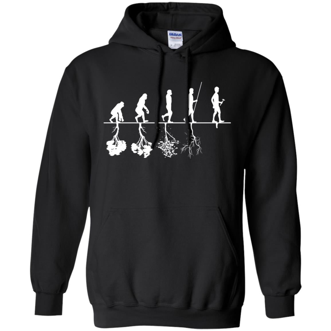 Evolution Tree Of Human Life Thinking Save Environment Shirt Black