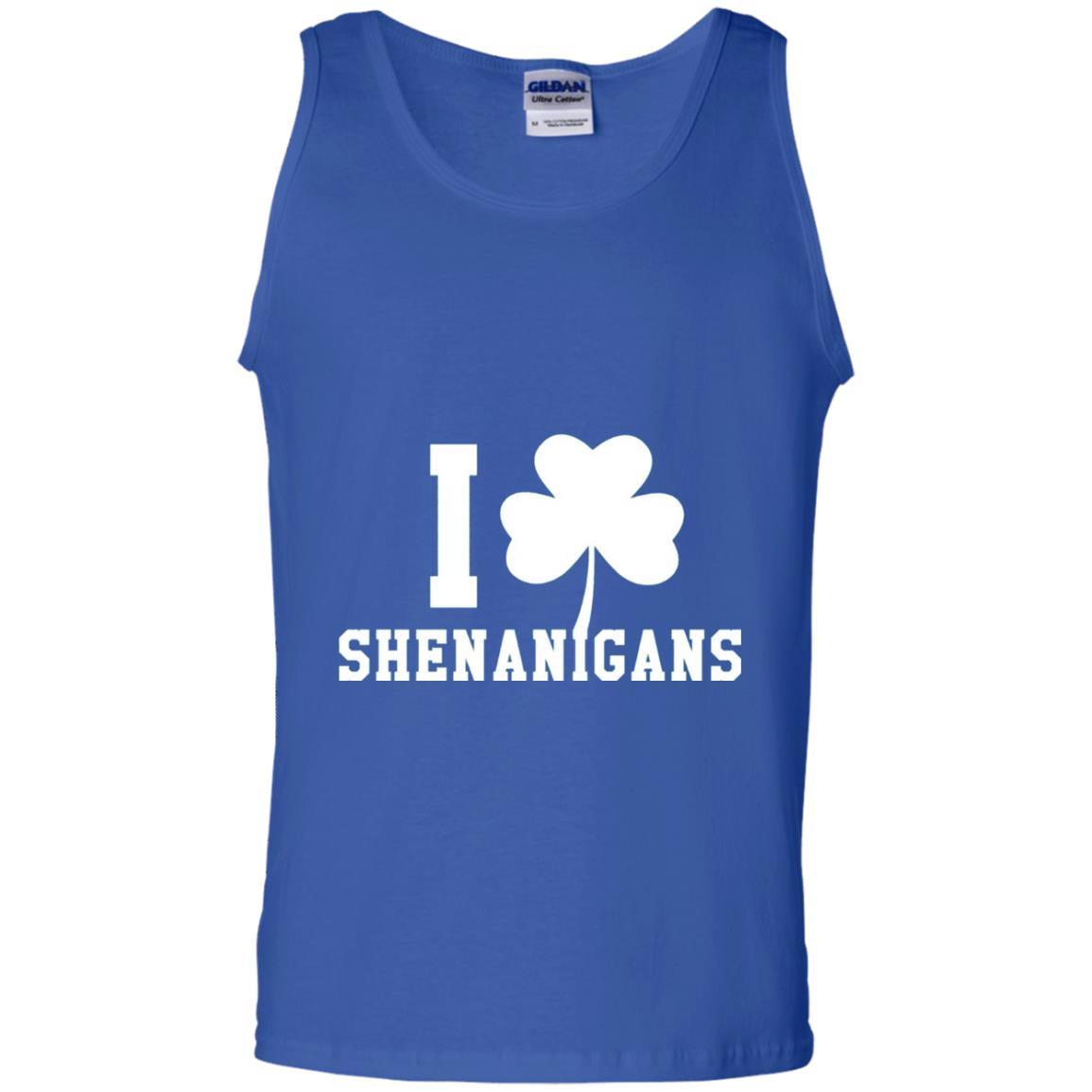 I Love Shenanigans Shamrock Saint Patrick_s Day T-shirt Royal