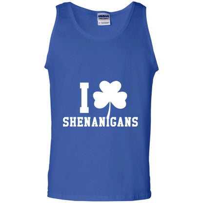 I Love Shenanigans Shamrock Saint Patrick_s Day T-shirt Royal